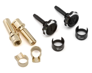 Picture of 1UP Racing "Lockdown" Adjustable Bullet Plug Grips w/4mm Bullets (Black/Black)