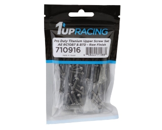 Picture of 1UP Racing RC10B7/RC10B7D Pro Duty Titanium Upper Screw Set (Raw Silver)(73)
