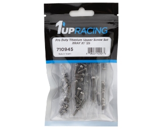 Picture of 1UP Racing XRAY X1 2025 Pro Duty Upper Titanium Screw Set (Silver) (71)
