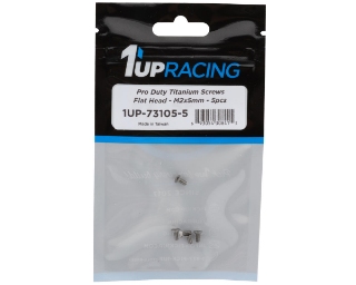 Picture of 1UP Racing Titanium Pro Duty Flat Head Screws (5) (2x5mm)
