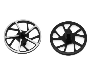 Picture of 1UP Racing Tenfold UltraLite Aluminum Wing Screws (Black) (2)