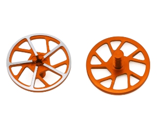 Picture of 1UP Racing Tenfold UltraLite Aluminum Wing Screws (Orange) (2)