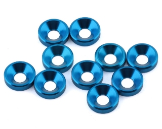 Picture of 1UP Racing 3mm Countersunk Washers (Bright Blue) (10)
