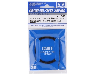 Picture of Tamiya 0.8mm Cable Wire (Black) (2000mm)