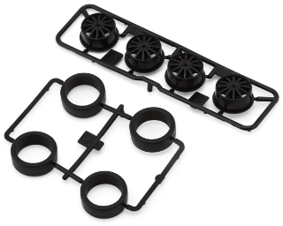 Picture of Tamiya JR Mini 4WD 26mm Low-Profile Tires w/Carbon Wheels