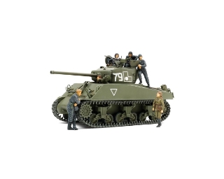 Picture of Tamiya 1/35 WWII M4A2 Sherman Tank & Crew Plastic Model Kit