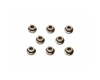 Picture of Tamiya Serrated Wheel Nut (Black) (8) (4mm)