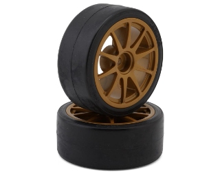 Picture of Tamiya Pre-mounted Drift Tires (Bronze) (2) (Type-D)