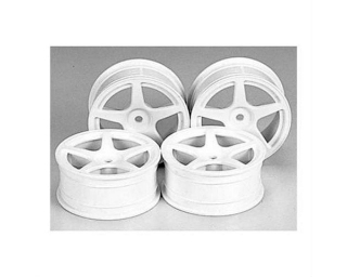 Picture of Tamiya 5-Spoke Wheel Medium Narrow (White) (4)