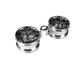 Picture of Tamiya 10-Spoke Wheels (Chrome) (GF-01)