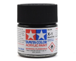 Picture of Tamiya X-1 Black Gloss Finish Acrylic Paint (23ml)