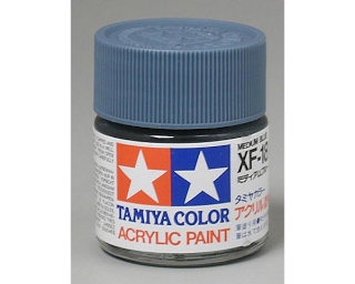 Picture of Tamiya XF-18 Flat Medium Blue Acrylic Paint (23ml)