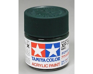 Picture of Tamiya XF-70 Flat Dark Green Acrylic Paint (23ml)