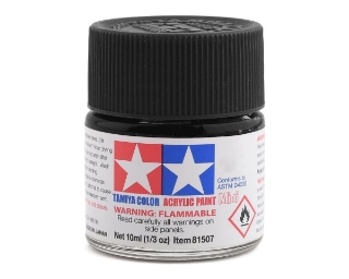 Picture of Tamiya X-F1 Flat Black Acrylic Paint (10ml)