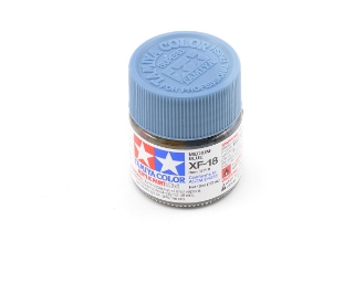 Picture of Tamiya XF-18 Flat Medium Blue Acrylic Paint (10ml)