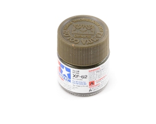 Picture of Tamiya XF-62 Flat Olive Drab Acrylic Paint (10ml)