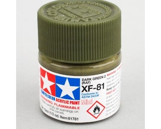 Picture of Tamiya XF-81 Flat Dark Green Acrylic Paint (10ml)
