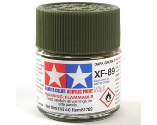 Picture of Tamiya XF-89 Flat Dark Green 2 Acrylic Paint (10ml)