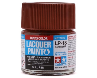 Picture of Tamiya LP-18 Dull Red Lacquer Paint (10ml)