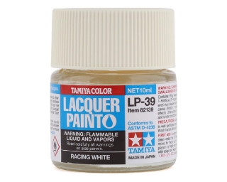 Picture of Tamiya LP-39 Racing White Lacquer Paint (10ml)