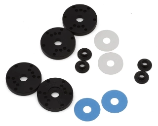 Picture of Flash Point MIP 1/8 Bypass1 Hi-Flow Shock Pistons w/Matte & Blue Valves (3x1.35mm & 3x1.45mm/3x1.45mm & 3x1.5mm)